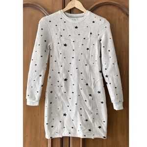Zoe Karssen Women's Small Sweatshirt Mini Dress Star Print